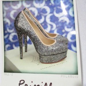 NEW CHARLOTTE OLYMPIA PRISCILLA PUMP Glitter Shoe
